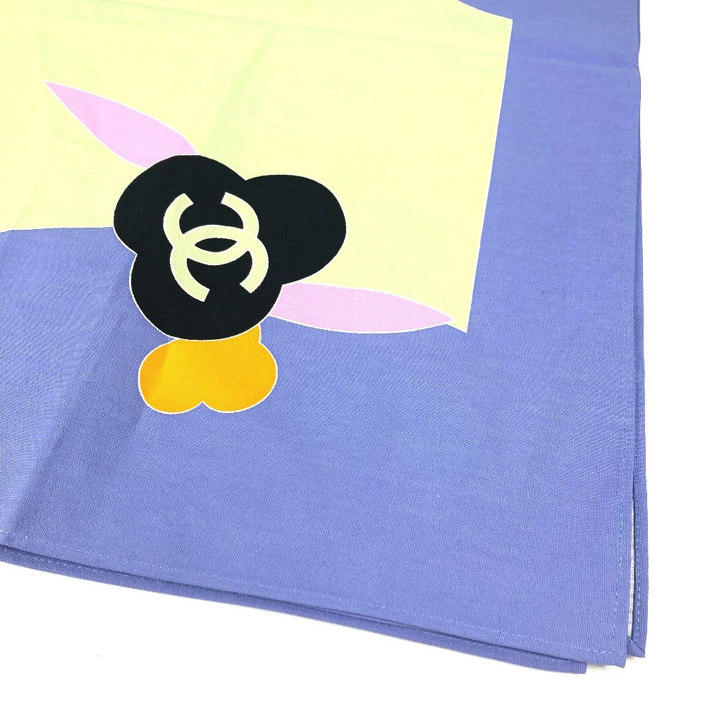 CHANEL カメリア インテリア CC ココマーク ロゴ 生活雑貨 インテリア用品 ダイニング 長方形 マルチカバー クロス タオル コットン レディース パープル