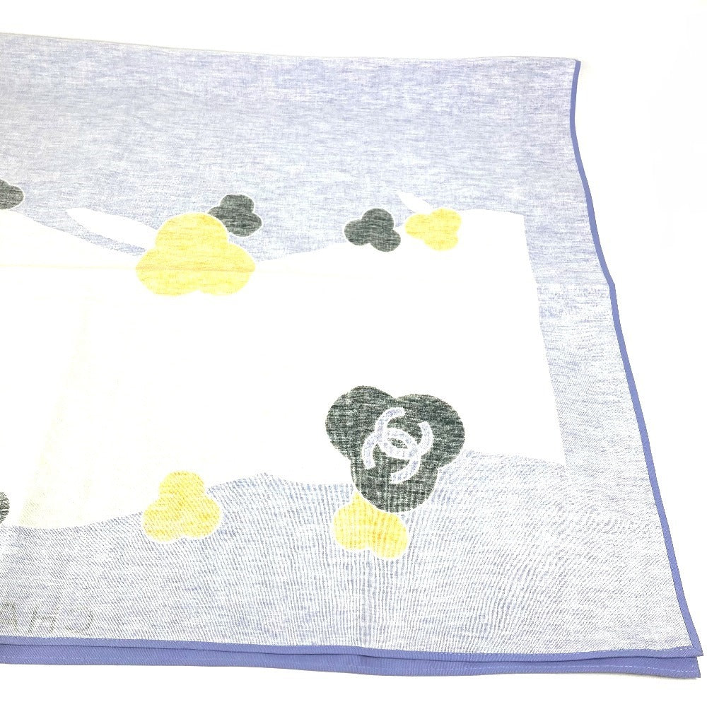 CHANEL カメリア インテリア CC ココマーク ロゴ 生活雑貨 インテリア用品 ダイニング 長方形 マルチカバー クロス タオル コットン レディース パープル