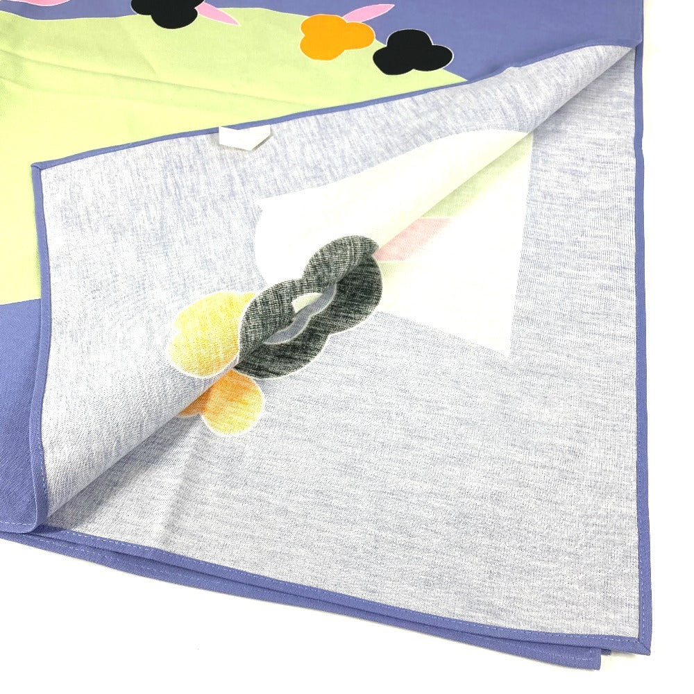 CHANEL カメリア インテリア CC ココマーク ロゴ 生活雑貨 インテリア用品 ダイニング 長方形 マルチカバー クロス タオル コットン レディース パープル