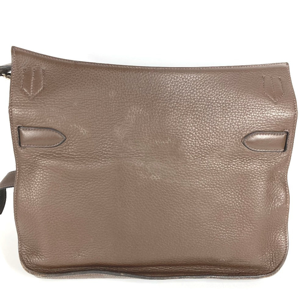 HERMES ジプシエール34 ジプシエール 34 カバン 斜め掛け フラップ ショルダーバッグ トリヨンクレマンス ユニセックス ダークブラウン