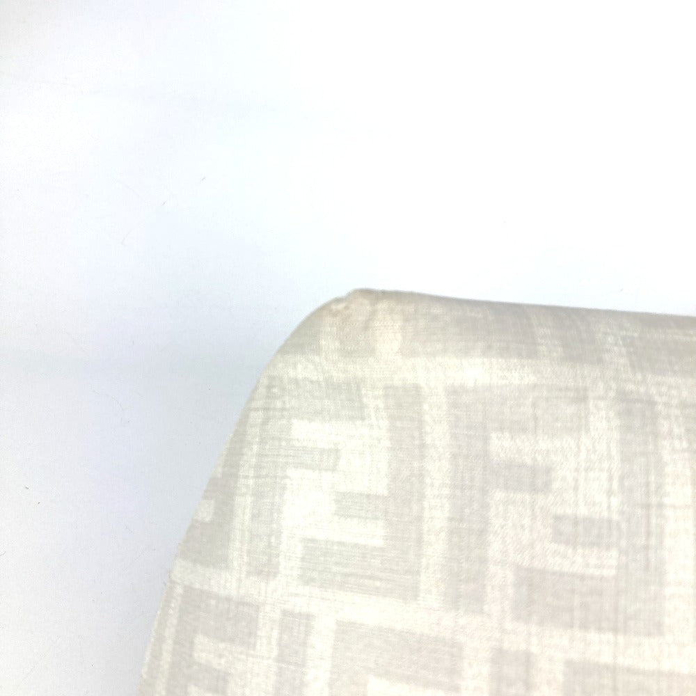 FENDI ズッカ ロゴ カバン 肩掛け トートバッグ ショルダーバッグ PVC/レザー ユニセックス ホワイト