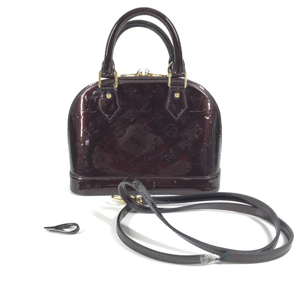LOUIS VUITTON M91678 モノグラムヴェルニ アルマBB アルマ BB カバン トートバッグ ハンドバッグ モノグラムヴェルニ レディース アマラント パープル