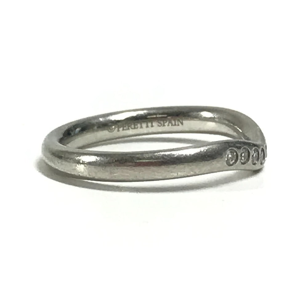 TIFFANY&Co. アクセサリー ジュエリー カーブド バンド ペレッティ プラチナ 9Pダイヤ ダイヤモンド リング・指輪 Pt950 レディース シルバー