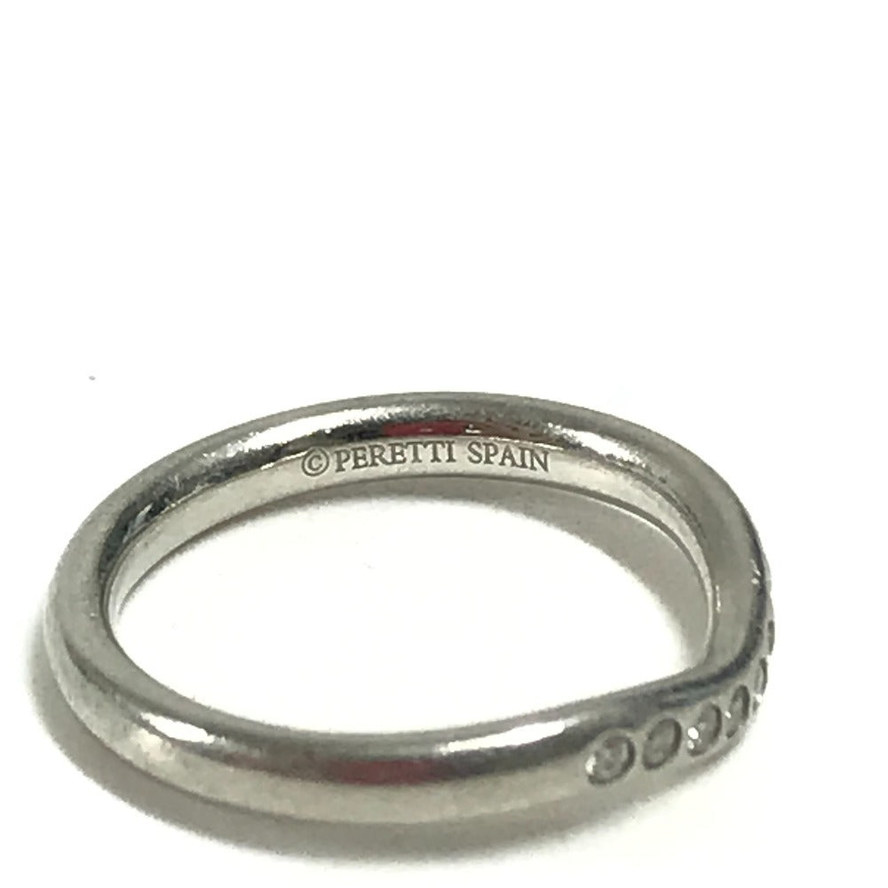 TIFFANY&Co. アクセサリー ジュエリー カーブド バンド ペレッティ プラチナ 9Pダイヤ ダイヤモンド リング・指輪 Pt950 レディース シルバー