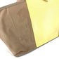 HERMES Bicolor Cabag Elan PM Cabag Elan PM Shoulder Bag/Tote Bag in Leather/Canvas, Unisex, Beige
