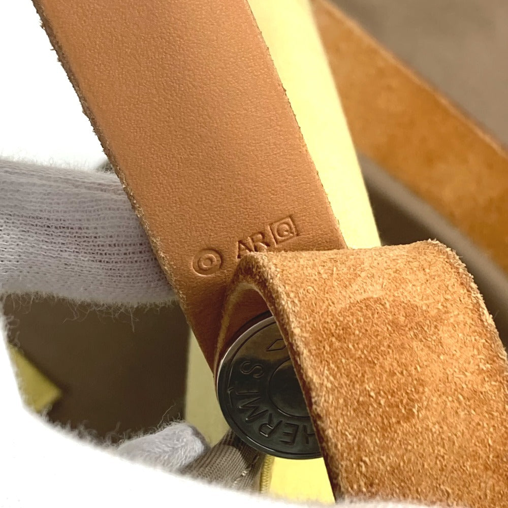 HERMES バイカラー カバックエランPM カバックエラン PM ショルダーバッグ カバン 肩掛け トートバッグ レザー/キャンバス ユニセックス ベージュ