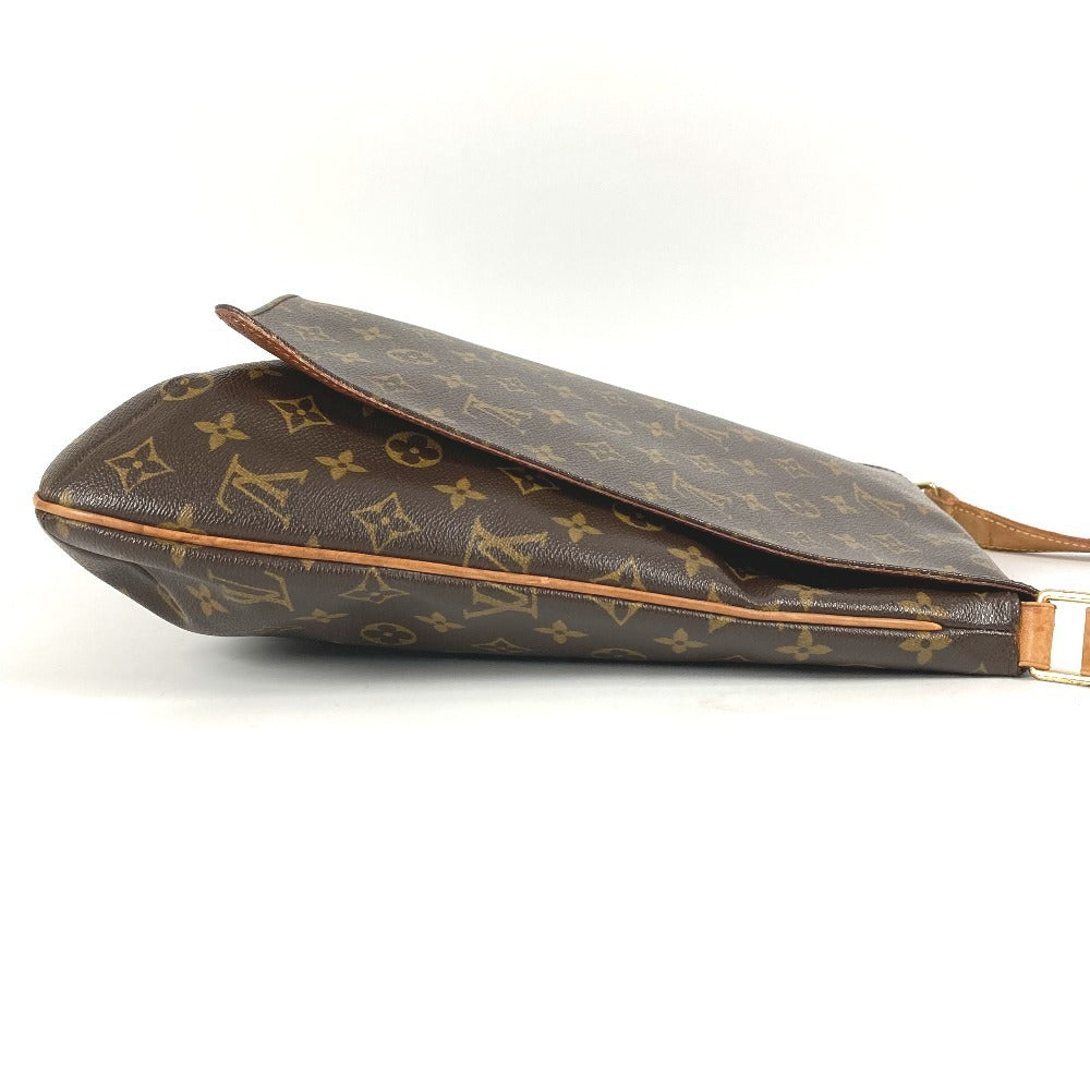 LOUIS VUITTON M51256 モノグラム ミュゼット カバン フラップ 斜め掛け ショルダーバッグ モノグラムキャンバス ユニセックス ブラウン