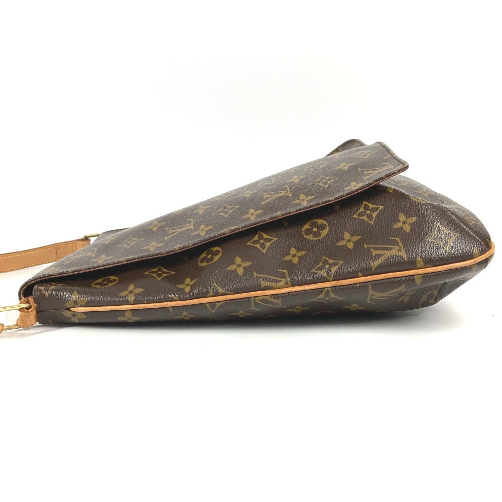 LOUIS VUITTON M51256 モノグラム ミュゼット カバン フラップ 斜め掛け ショルダーバッグ モノグラムキャンバス ユニセックス ブラウン