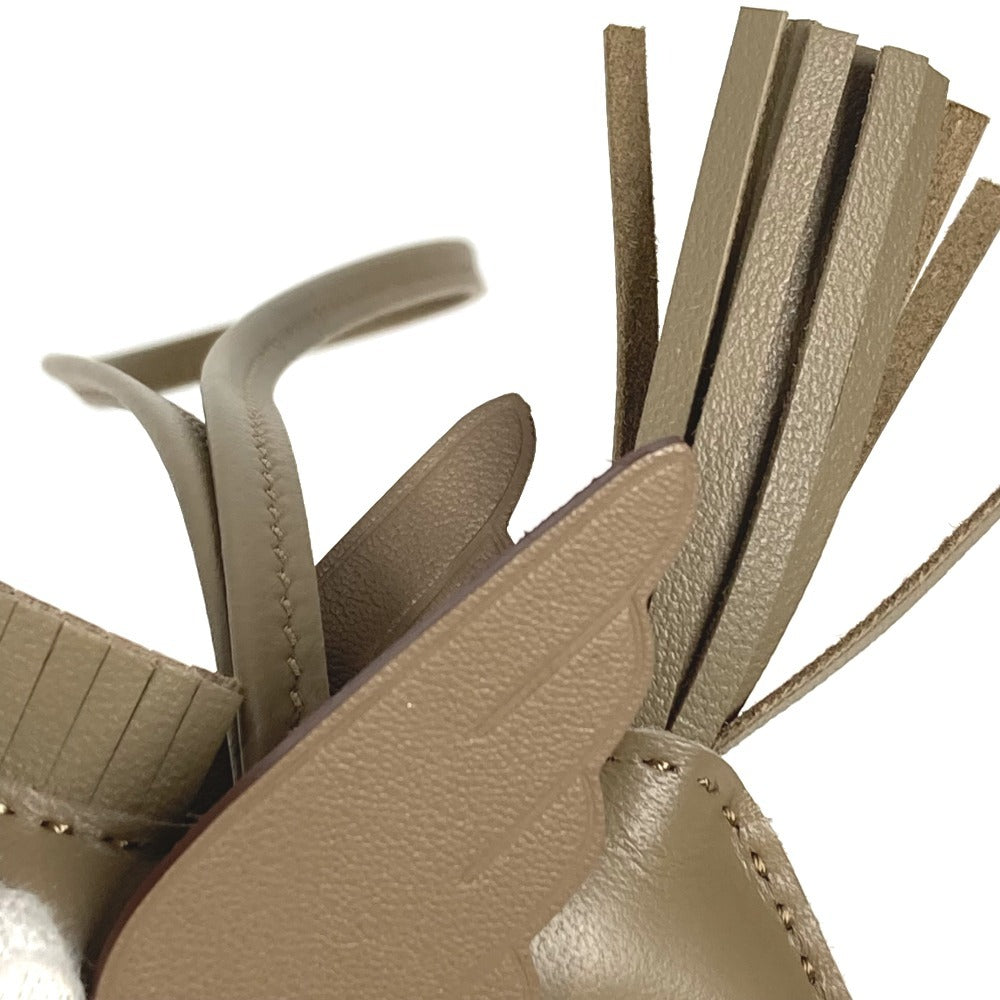 HERMES 馬 キーホルダー シュバル ロデオ ペガサス PM ロデオペガサスPM バッグチャーム ソーエトゥープ オールエトゥープ チャーム アニョーミロ ユニセックス エトゥープ グレー