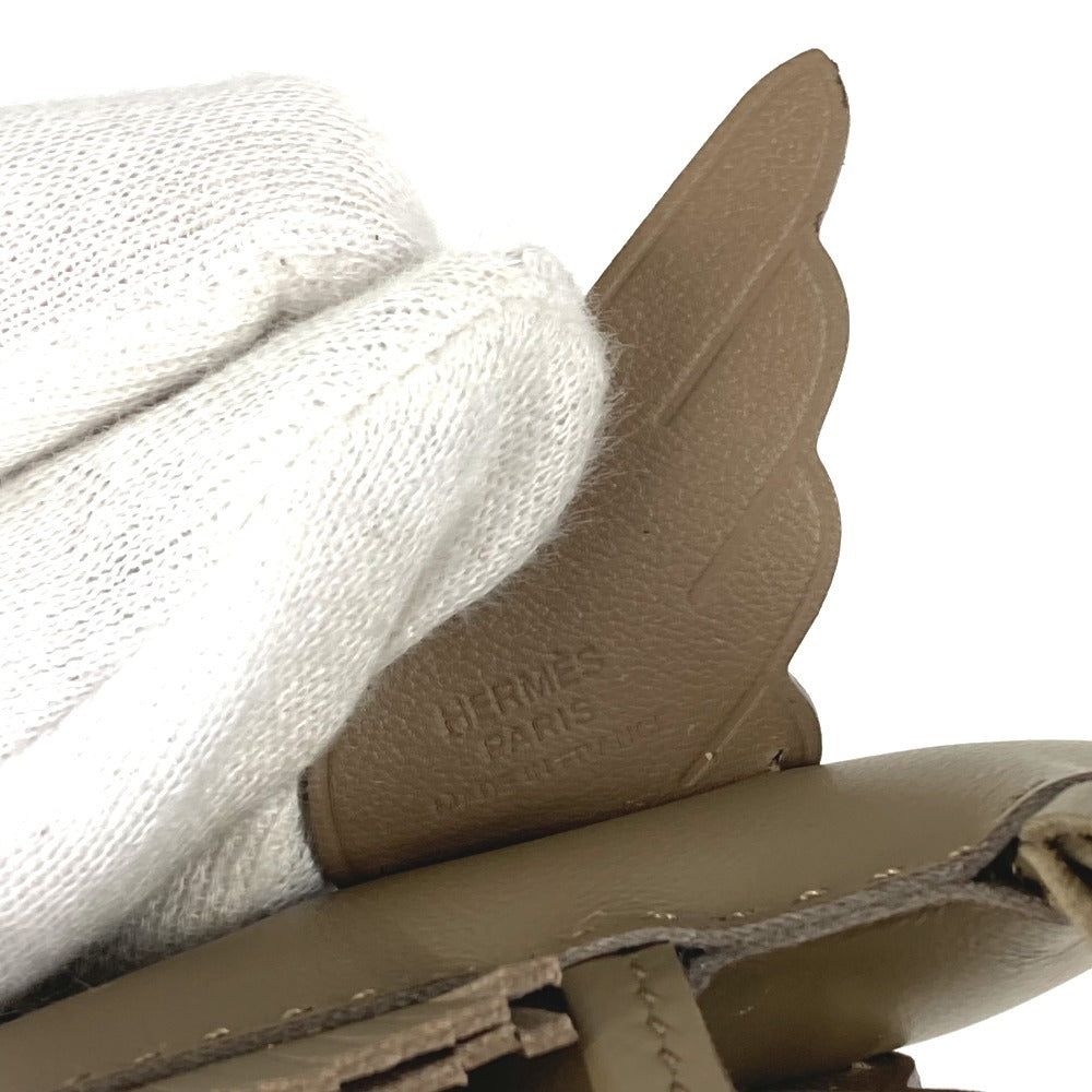 HERMES 馬 キーホルダー シュバル ロデオ ペガサス PM ロデオペガサスPM バッグチャーム ソーエトゥープ オールエトゥープ チャーム アニョーミロ ユニセックス エトゥープ グレー