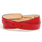 VERSACE Thin belt medusa logo Accessories Buckle Belt for Bottoms belt Leather Red Used