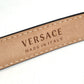 VERSACE Thin belt medusa logo Accessories Buckle Belt for Bottoms belt Leather Red Used