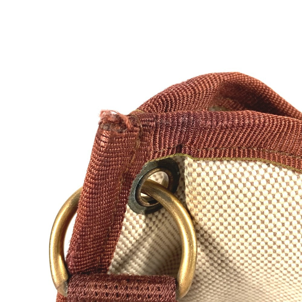 HERMES vintage Rodeo Bag Crossbody Pochette Shoulder Bag Toile H Beige Used