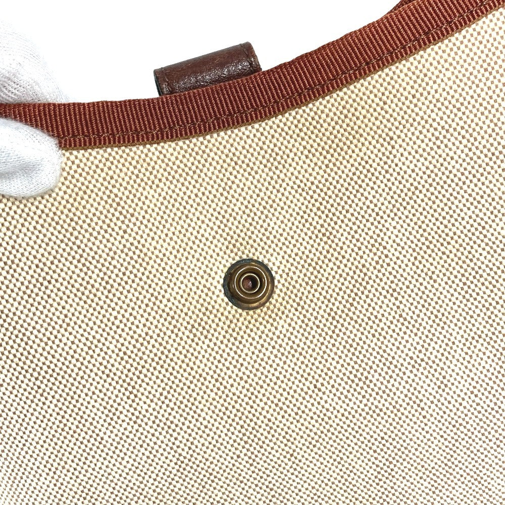 HERMES vintage Rodeo Bag Crossbody Pochette Shoulder Bag Toile H Beige Used