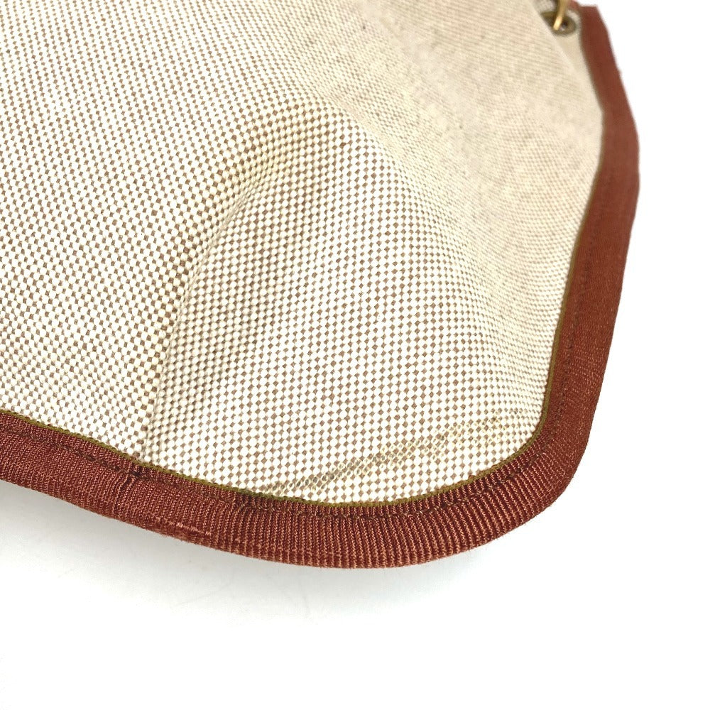 HERMES ヴィンテージ ロデオ カバン 斜め掛け ポシェット ショルダーバッグ トワルアッシュ ユニセックス ベージュ