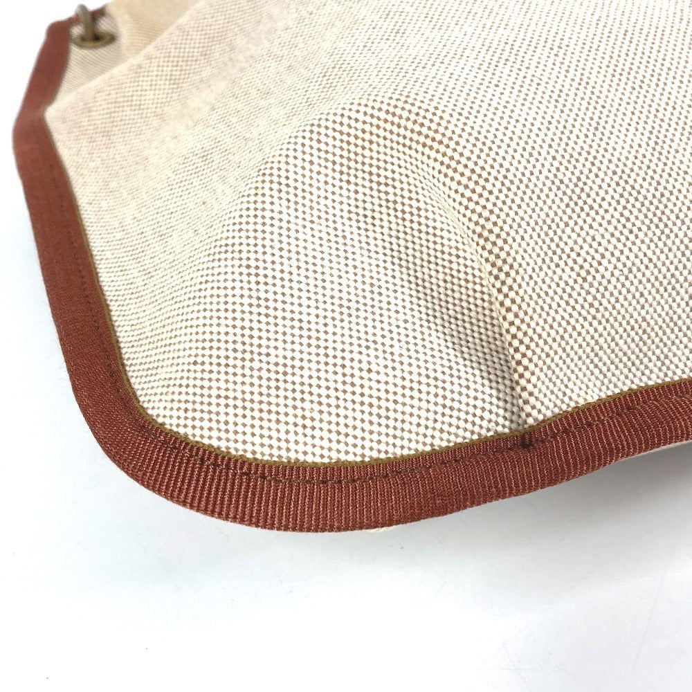 HERMES ヴィンテージ ロデオ カバン 斜め掛け ポシェット ショルダーバッグ トワルアッシュ ユニセックス ベージュ