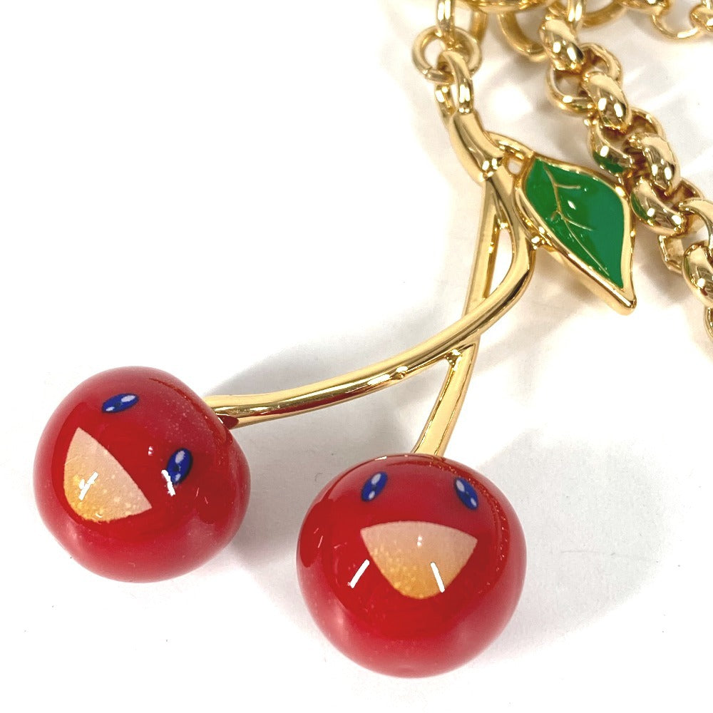 LOUIS VUITTON M02598 LV×TM 村上隆 サクランボ バッグチェーン・チェリー バッグチャーム チェーン キーホルダー メタル ユニセックス レッド