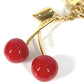 LOUIS VUITTON M02598 LV×TM 村上隆 サクランボ バッグチェーン・チェリー バッグチャーム チェーン キーホルダー メタル ユニセックス レッド