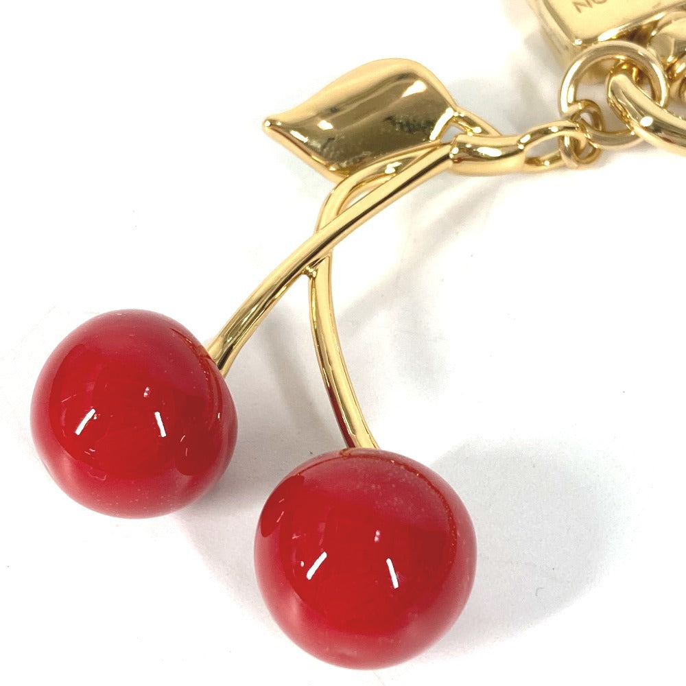 LOUIS VUITTON M02598 LV×TM 村上隆 サクランボ バッグチェーン・チェリー バッグチャーム チェーン キーホルダー メタル ユニセックス レッド