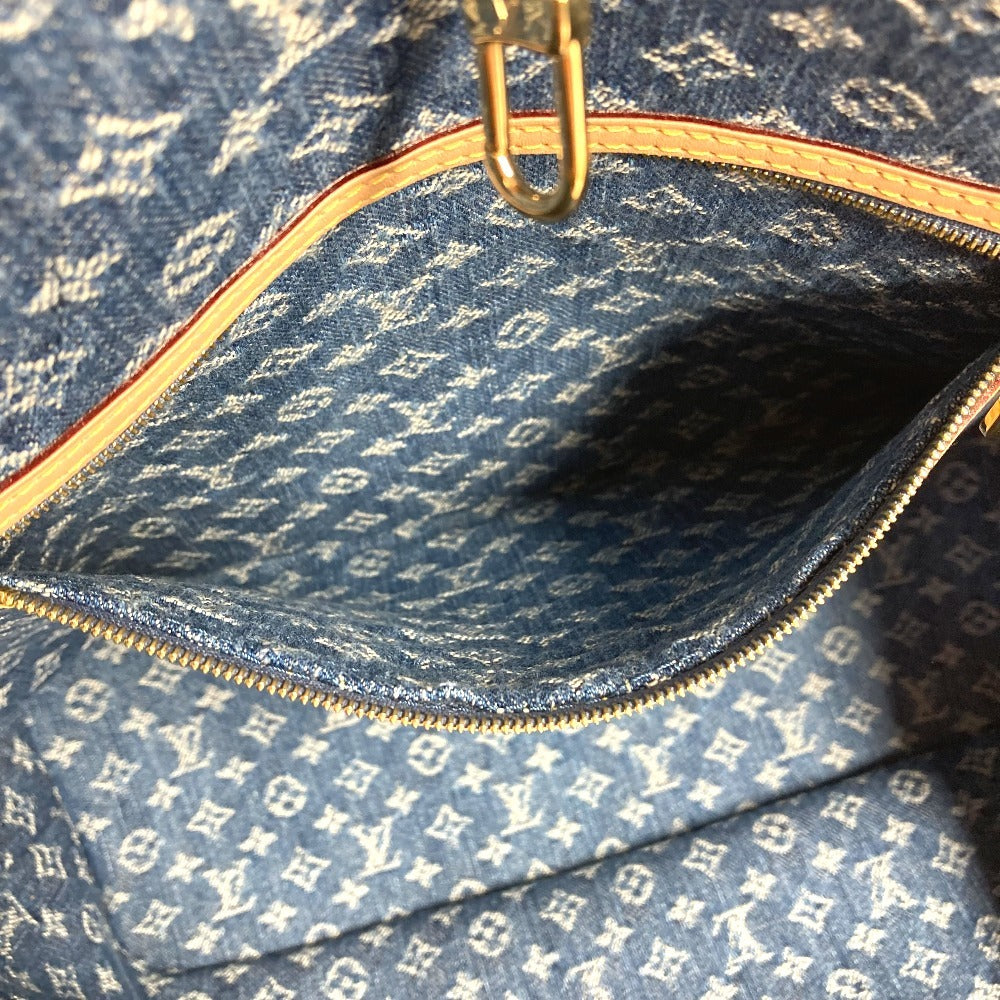 LOUIS VUITTON M13192 Monogram Denim Neverfull MM Shoulder Bag with Pouch, Tote Bag, Monogram Denim Canvas, Unisex, Blue