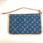 LOUIS VUITTON M13192 Monogram Denim Neverfull MM Shoulder Bag with Pouch, Tote Bag, Monogram Denim Canvas, Unisex, Blue