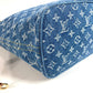 LOUIS VUITTON M13192 Monogram Denim Neverfull MM Shoulder Bag with Pouch, Tote Bag, Monogram Denim Canvas, Unisex, Blue