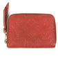 LOUIS VUITTON M60295 Monogram Empreinte Portefeuille Scalette Compact Wallet, Round Zipper Bifold Wallet, Monogram Empreinte Leather, Unisex, Oriane, Red