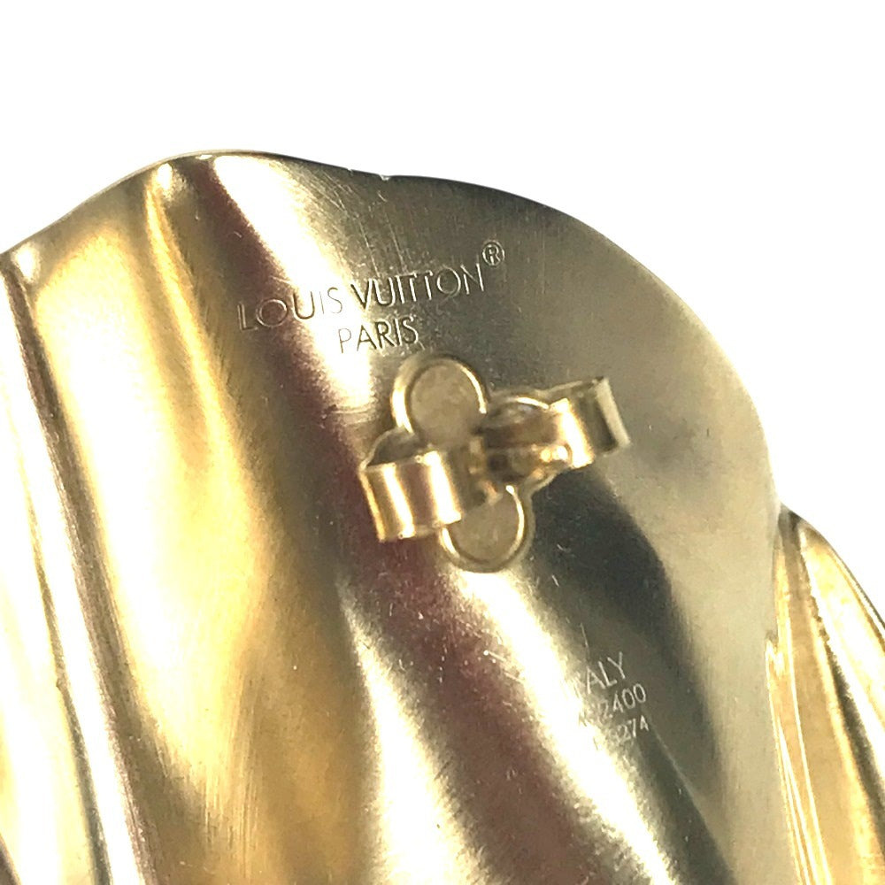 LOUIS VUITTON M02400 LVロゴ ピアス LVスカルプチャー アクセサリー ピアス メタル ユニセックス ゴールド
