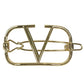 VALENTINO 4W2J0H38MET Hair Accessory V Logo Hair Clip Hairpin Barrette Metal Women's Gold