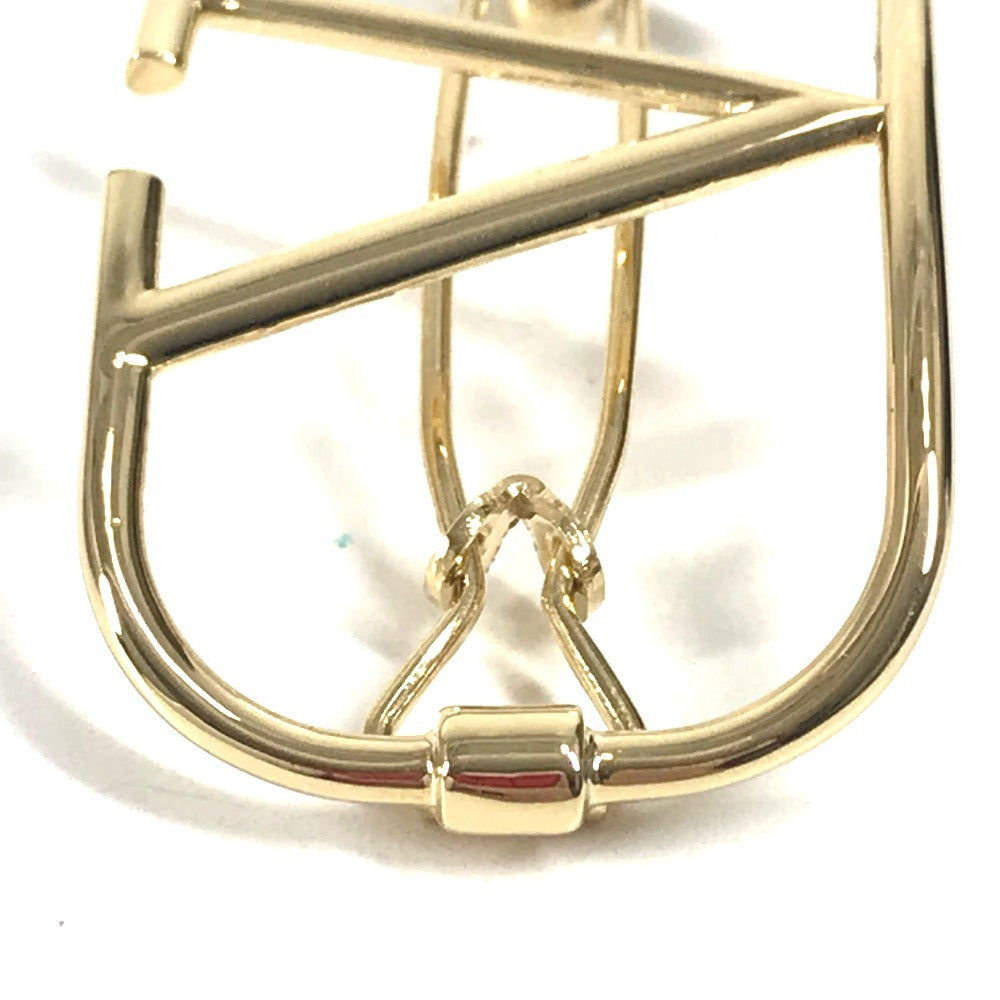 VALENTINO 4W2J0H38MET Hair Accessory V Logo Hair Clip Hairpin Barrette Metal Women's Gold