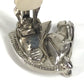 HERMES Cheval Horse Logo Earrings, Metal, Silver, for Women