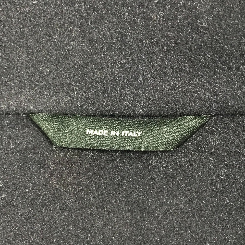 FENDI FF0209 フード付き フーディー ムートン ファー付き ポケット コート アパレル アウター 長袖 ロングコート ウール メンズ ネイビー