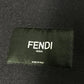 FENDI FF0209 フード付き フーディー ムートン ファー付き ポケット コート アパレル アウター 長袖 ロングコート ウール メンズ ネイビー