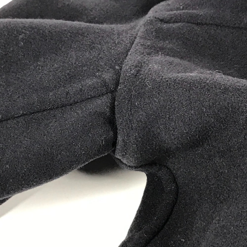 FENDI FF0209 フード付き フーディー ムートン ファー付き ポケット コート アパレル アウター 長袖 ロングコート ウール メンズ ネイビー