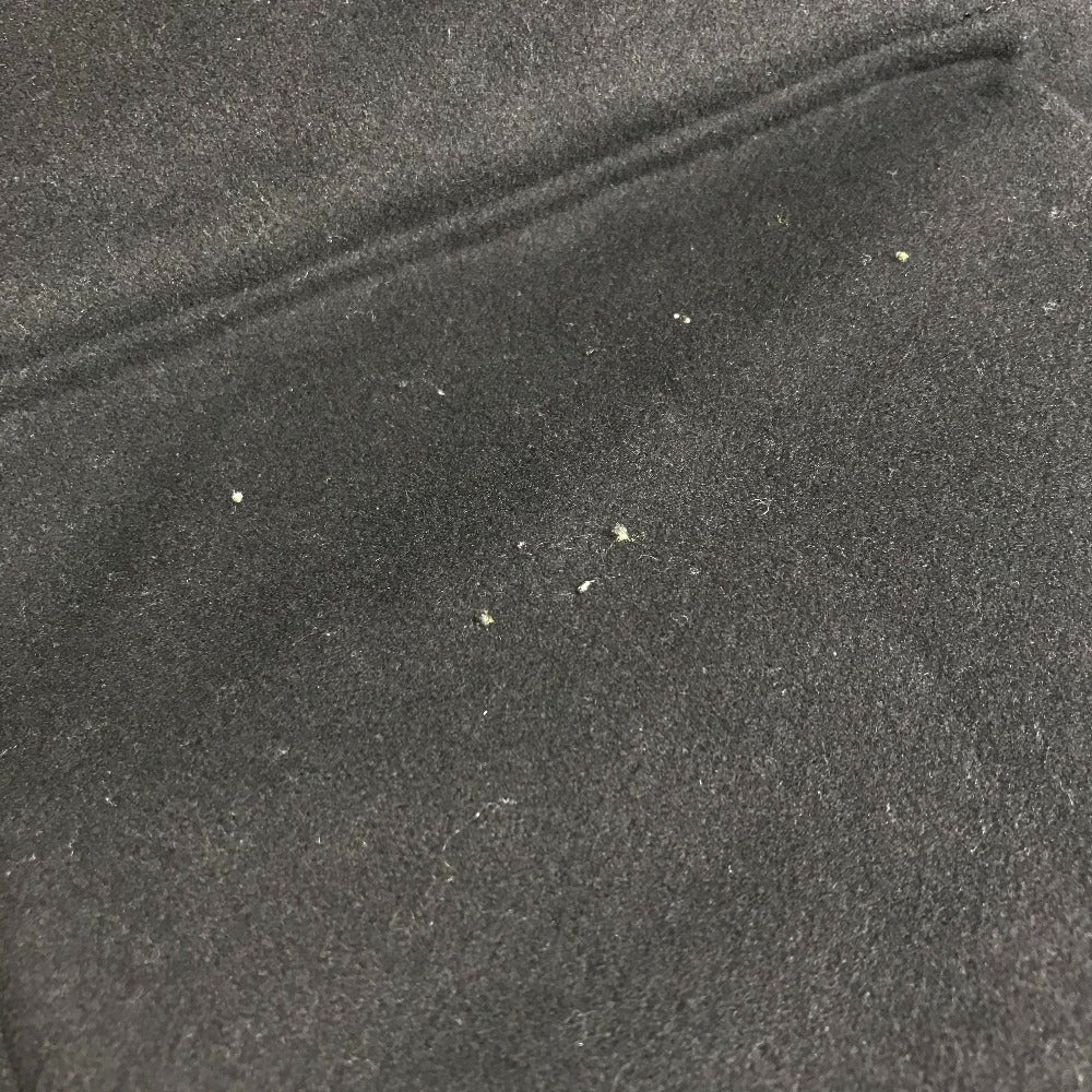 FENDI FF0209 フード付き フーディー ムートン ファー付き ポケット コート アパレル アウター 長袖 ロングコート ウール メンズ ネイビー