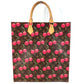 LOUIS VUITTON M95010 Monogram Cherry by Takashi Murakami, Sac Pla Sac Pla Tote Bag, Vertical Tote/Shoulder Bag, Monogram Canvas, Unisex, Brown