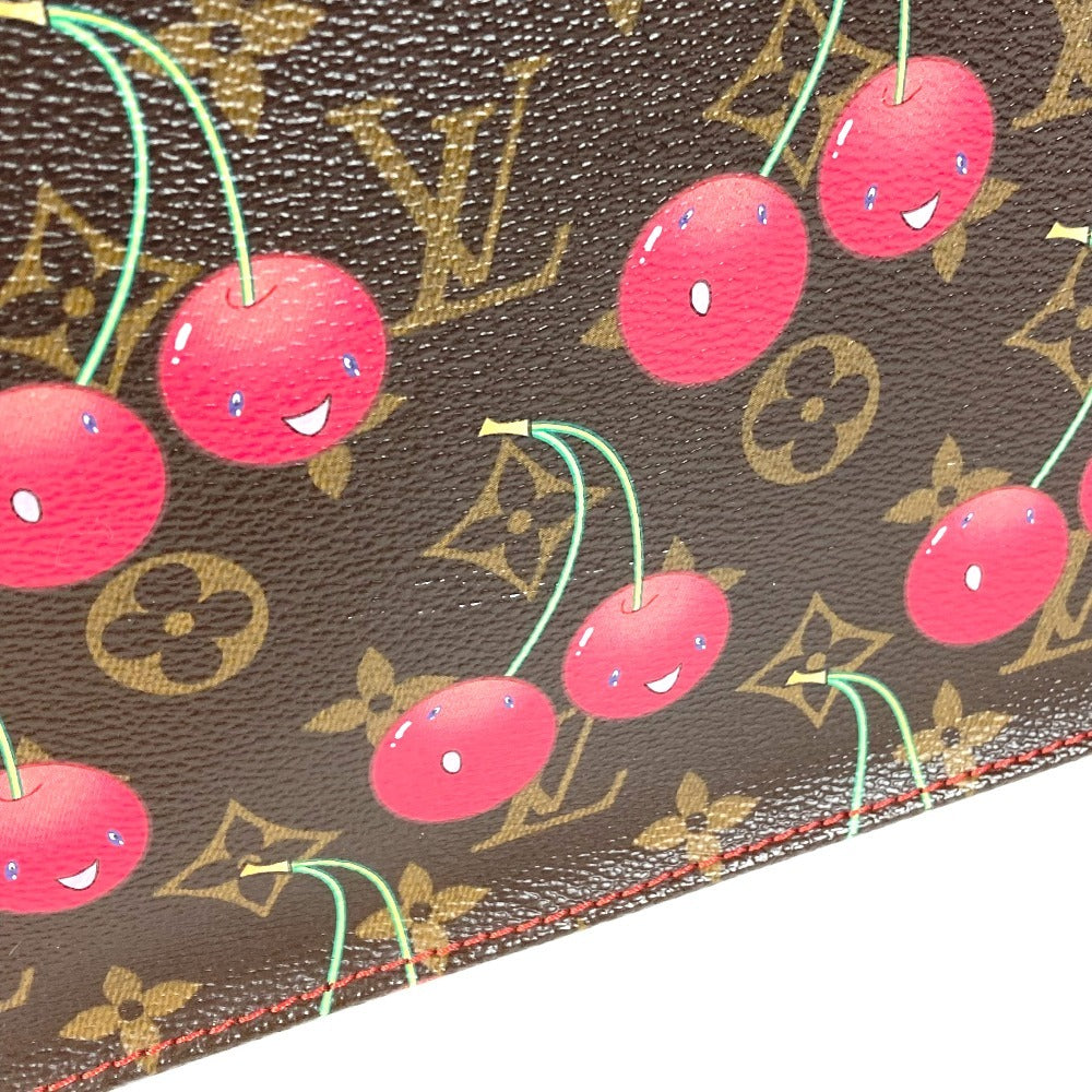 LOUIS VUITTON M95010 Monogram Cherry by Takashi Murakami, Sac Pla Sac Pla Tote Bag, Vertical Tote/Shoulder Bag, Monogram Canvas, Unisex, Brown