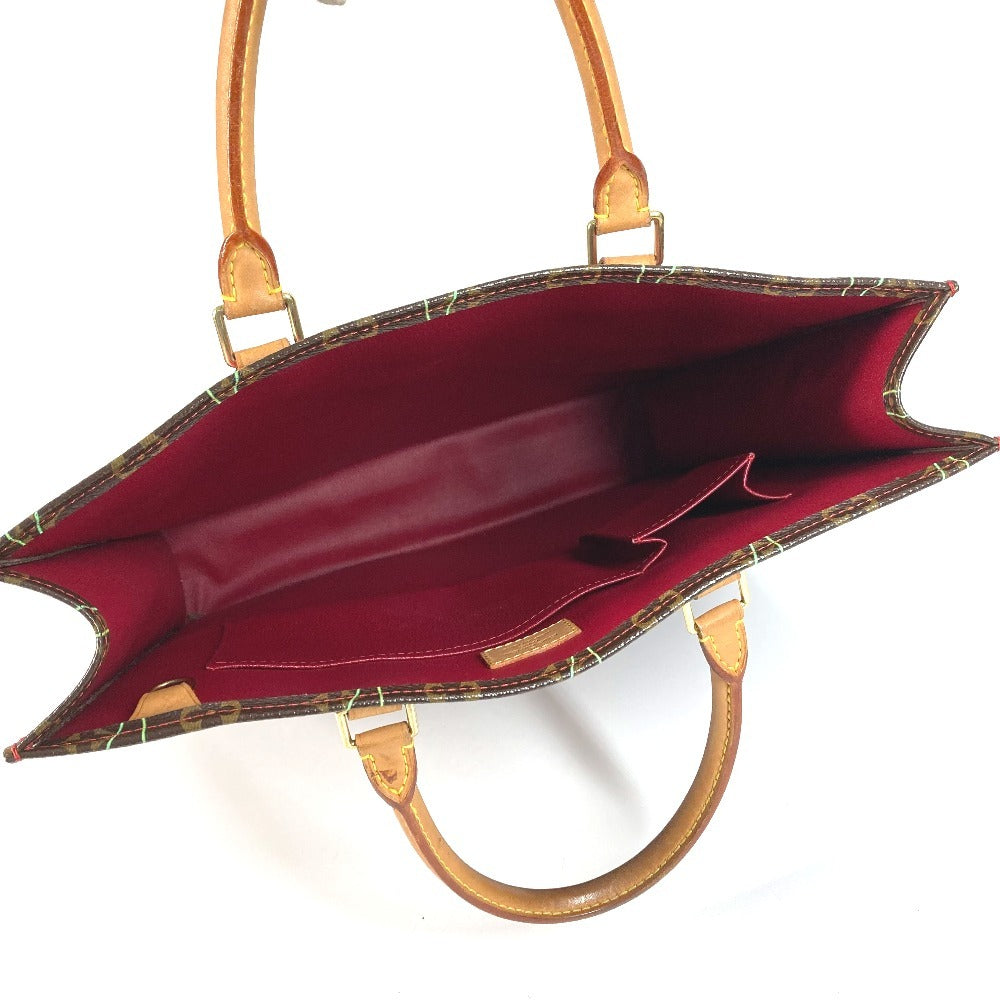 LOUIS VUITTON M95010 Monogram Cherry by Takashi Murakami, Sac Pla Sac Pla Tote Bag, Vertical Tote/Shoulder Bag, Monogram Canvas, Unisex, Brown