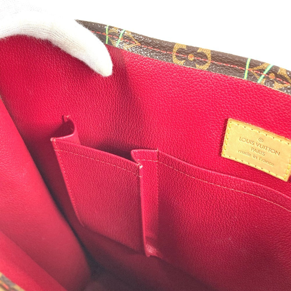LOUIS VUITTON M95010 Monogram Cherry by Takashi Murakami, Sac Pla Sac Pla Tote Bag, Vertical Tote/Shoulder Bag, Monogram Canvas, Unisex, Brown