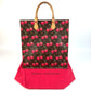 LOUIS VUITTON M95010 Monogram Cherry by Takashi Murakami, Sac Pla Sac Pla Tote Bag, Vertical Tote/Shoulder Bag, Monogram Canvas, Unisex, Brown