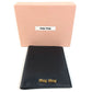 MIUMIU 5MD001 Business Card Holder, Pass Case, Logo, Bifold, Stationery, Card Case, Leather, Women's, Black