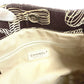 CHANEL Vintage CC Coco Mark Logo Quilted Tote Bag with Double Chain Shoulder Bag, Canvas, Women's, Brown