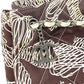 CHANEL Vintage CC Coco Mark Logo Quilted Tote Bag with Double Chain Shoulder Bag, Canvas, Women's, Brown