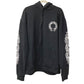 CHROME HEARTS トレーナー スウェット 長袖 SWTSHRT HD PLVR フレア ロゴ ホースシュー アパレル フーディー フード パーカー コットン メンズ ブラック