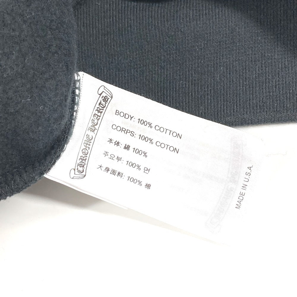 CHROME HEARTS トレーナー スウェット 長袖 SWTSHRT HD PLVR フレア ロゴ ホースシュー アパレル フーディー フード パーカー コットン メンズ ブラック
