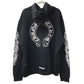 CHROME HEARTS トレーナー スウェット 長袖 SWTSHRT HD PLVR フレア ロゴ ホースシュー アパレル フーディー フード パーカー コットン メンズ ブラック