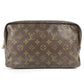 LOUIS VUITTON M47522 モノグラム トゥルーストワレット28 トゥルーストワレット 28 メイクポーチ 化粧ポーチ クラッチバッグ セカンドバッグ 化粧ポーチ モノグラムキャンバス ユニセックス ブラウン