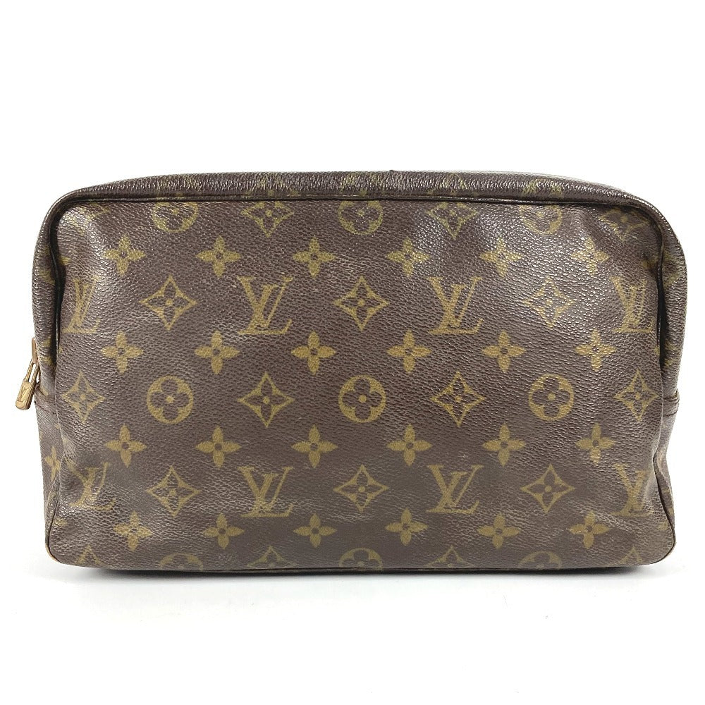 LOUIS VUITTON M47522 モノグラム トゥルーストワレット28 トゥルーストワレット 28 メイクポーチ 化粧ポーチ クラッチバッグ セカンドバッグ 化粧ポーチ モノグラムキャンバス ユニセックス ブラウン