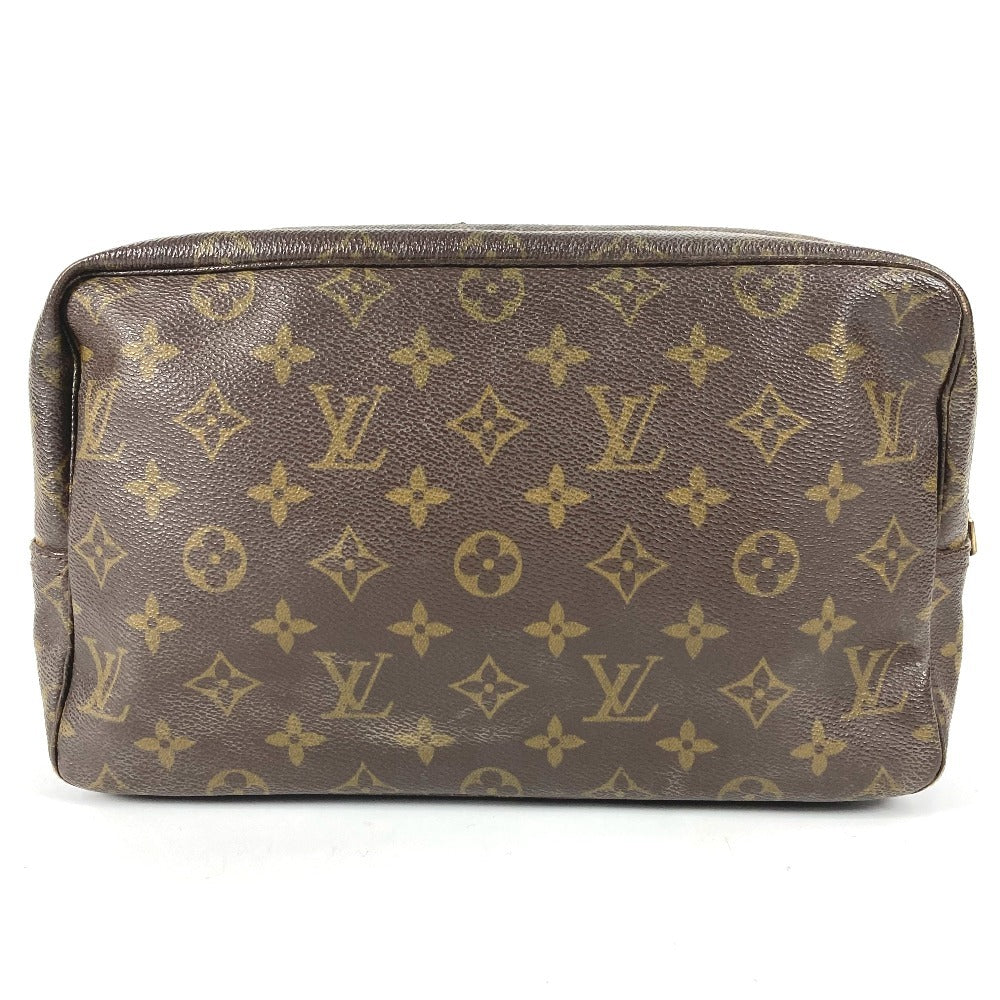 LOUIS VUITTON M47522 モノグラム トゥルーストワレット28 トゥルーストワレット 28 メイクポーチ 化粧ポーチ クラッチバッグ セカンドバッグ 化粧ポーチ モノグラムキャンバス ユニセックス ブラウン