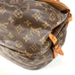 LOUIS VUITTON M42254 Monogram Saumur 35 Crossbody Flap Shoulder Bag in Monogram Canvas, Unisex, Brown